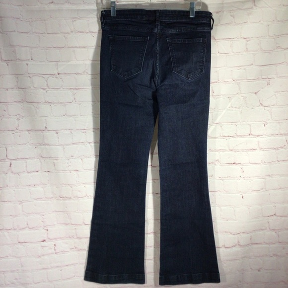 GAP Mid Rise Trouser Blue Denim Jeans - Size 6 - Picture 5 of 9